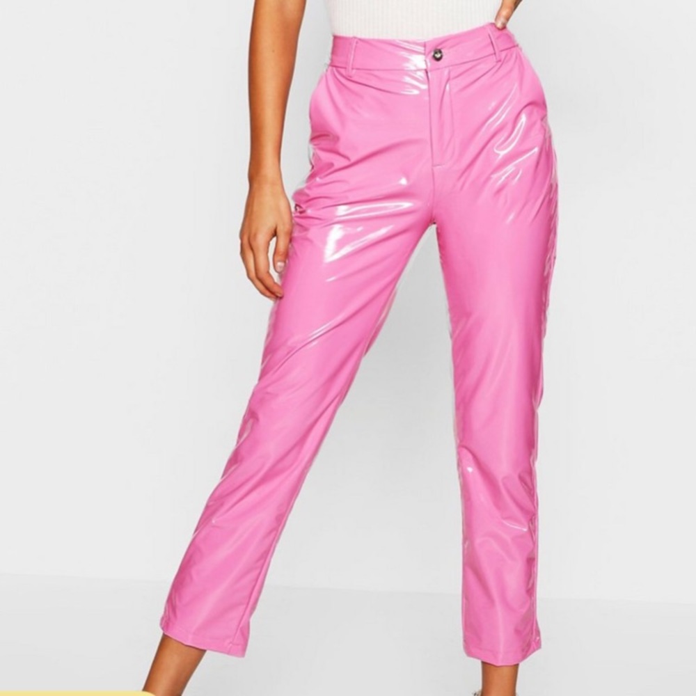Pink Vinyl Pants